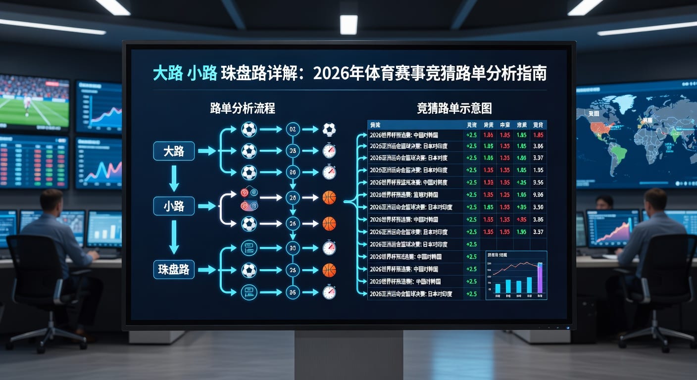 大路小路珠盘路：深度解析足球盘口投注技巧