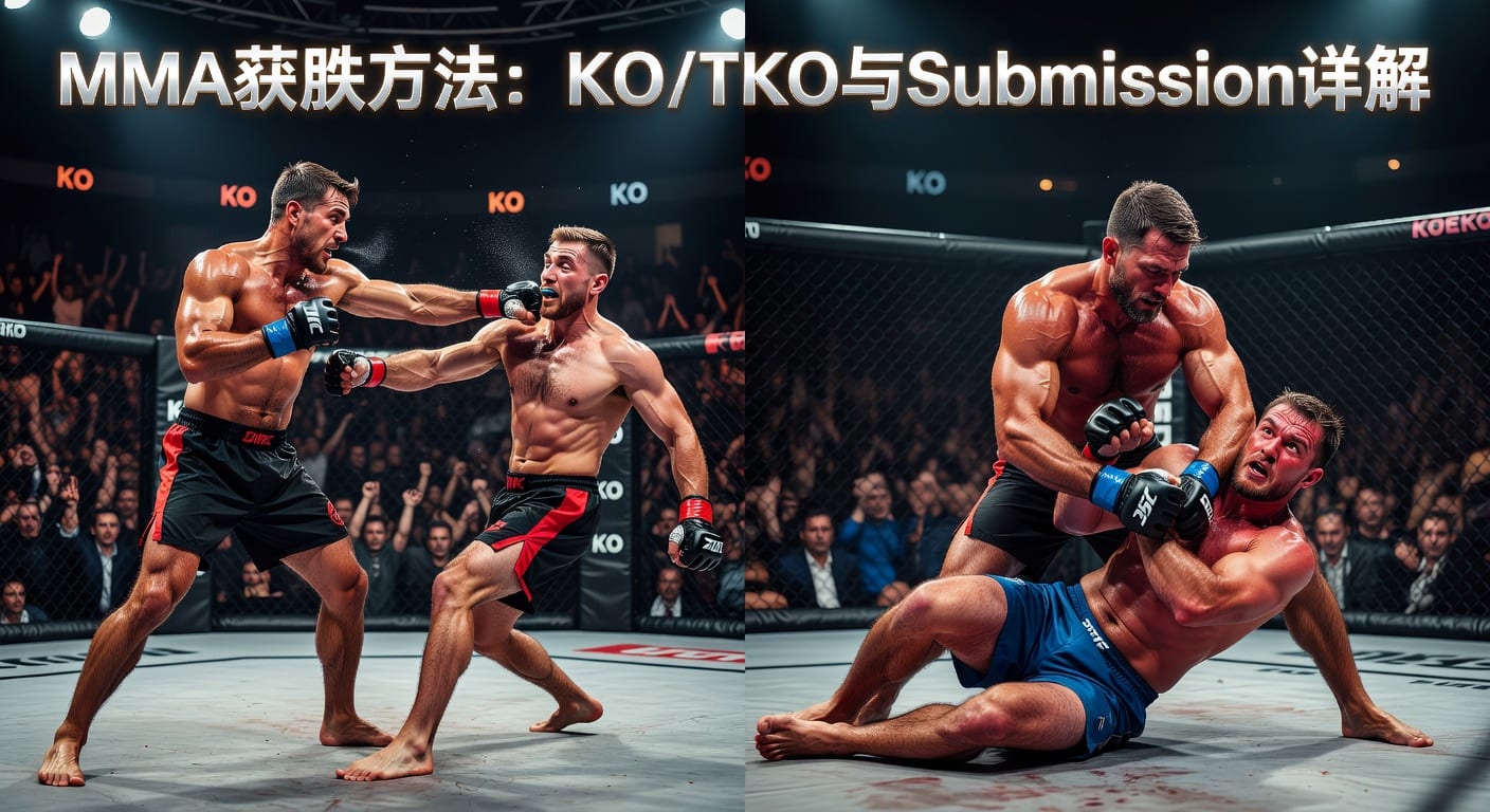 MMA方法 KO/TKO Submission 胜负判断解析
